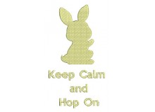 Stickdatei - Keep calm and Hop on 2